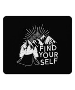 Personalized Mountain Tent Mouse Pad - Motivational Find Yourself Home O... - £13.79 GBP