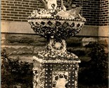 Vtg Postcard RPPC 1920s Dickeyville Wisconsin - Flower Pot Holy Ghost Ch... - £8.55 GBP