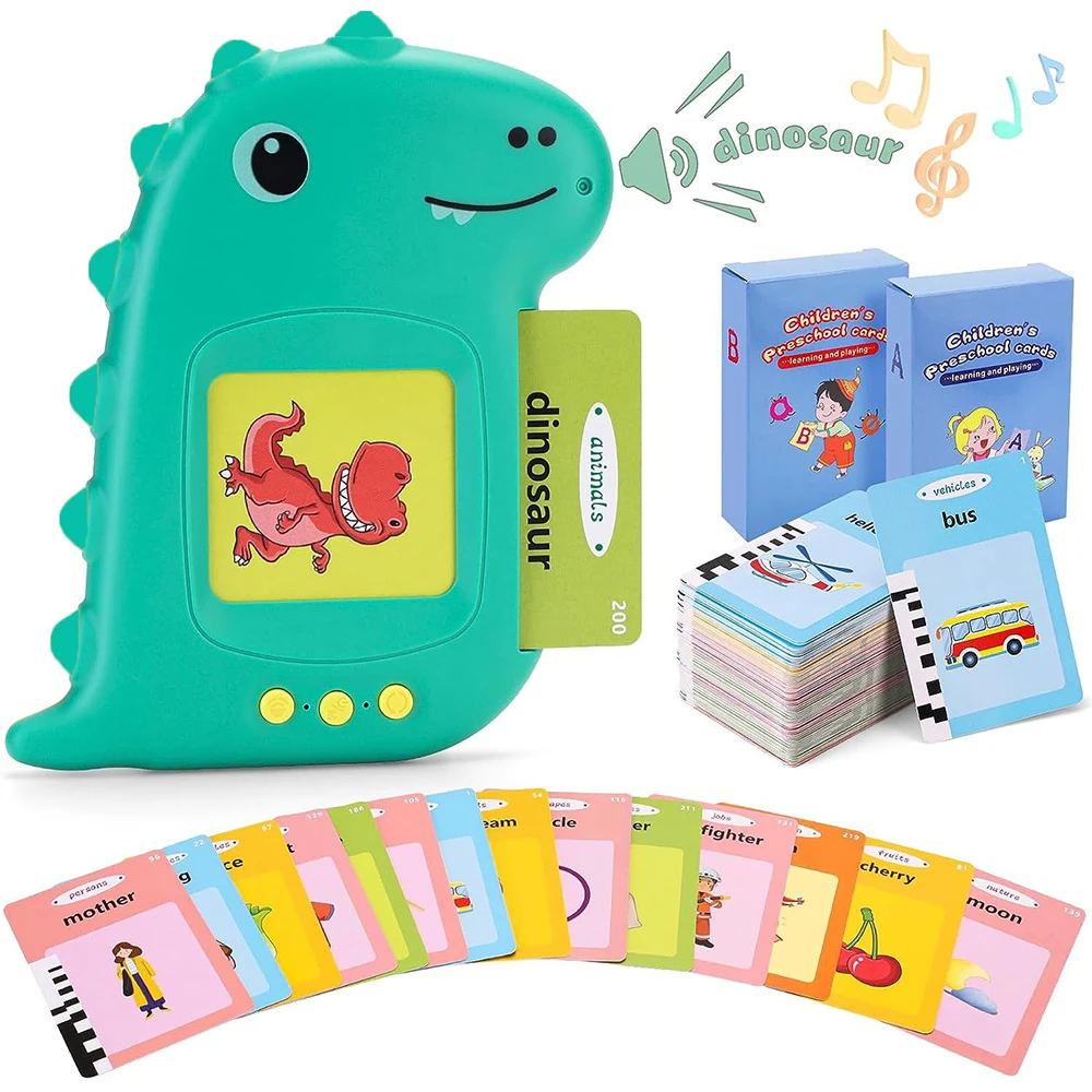 Kids Toddler Talking Flash Cards with 224 Sight Words Montessori Speech Therapy - £11.49 GBP+