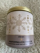 NEW White Barn Marshmallow Fireside Single Wick Candle - £9.70 GBP