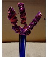Picks Fake Flowers 8&quot; Tall Celebrate It Table Decor Purple Leaf Red Stem... - $3.41 CAD