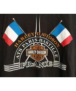 Harley Davidson T-Shirt Paris Bastille France 2019 Black Men’s XXL - $14.22