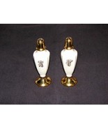 International Silver Co. Salt &amp; Pepper Electroplated with 24 k Gold &amp; Ce... - £14.87 GBP