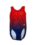 Garland Activewear AS Gymnastics Leotard Red &amp; Blue Ombre Adult Small - $181.91 MXN