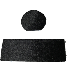Cir-Cut Traditional Rest Kit Black Calf Hair 2 pc. - $55.43