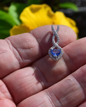 Appraised for 420 US.  Earth Mined Blue Sapphire Heart. Ceylon.  September - £159.83 GBP