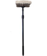 Car Wash 8&quot; Dip Brush With Bumper And 27-48&quot; Extension Handle Black NEW - £30.44 GBP