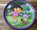 Dora the Explorer Child’s food plate Nickelodeon vtg ZAK MELAMINE PLASTI... - $16.14