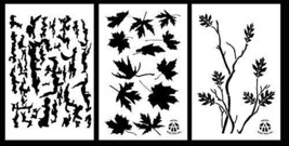 Acid Tactical 3 Pack - 9x14&quot; Maple Leaves, Tree Bark, Oak Branch, Vinyl ... - $11.75