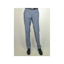 Men 3pc European Vested Suit WESSI  JVALINTIN Slim Fit JV22 Sky Blue One Button image 11