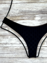 Acacia Swimwear Ink Check &#39;ho&#39;okipa&#39; Thong Bikini Bottom (M) Nwt - £91.92 GBP