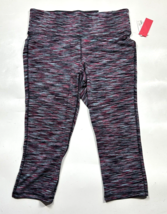 LIVI Active Lane Bryant Power Crop Capri Legging 14/16 Multicolor Purple NEW NWT - £29.04 GBP