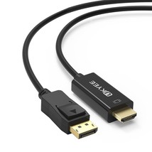 Display Port (Dp) To Hdmi Cable 6 Feet, Uni-Directional Displayport To H... - £14.25 GBP