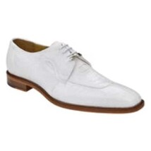 Mens Belvedere New Exotic Siena Genuine Ostrich Leather White 1463 image 10