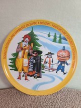 Vintage McDonalds, Ronald McDonald, Hamburglar, Big Mac, Winter Plate 1977 - £12.01 GBP