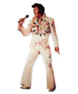 Elvis Presley clock swinging legs white jumpsuit battery operated - $26.99