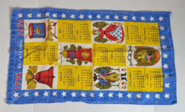 Vintage Bicentennial 1776-1976 Calendar Wall Hanging Americana Independence Hall - £11.67 GBP