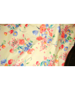 Collier Campbell Huge Fabric Piece 76&quot; X 84&quot; Ivory Multi-Color Floral New - £19.52 GBP