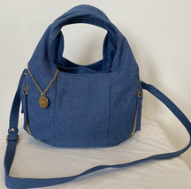 Passage Mignon Blue Textile Handbag, Shoulder Bag - £18.92 GBP