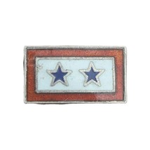 WWII US Two Blue Stars Son In Service Mother&#39;s Sterling Silver Brooch Pi... - $1,125.32 MXN