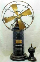  Antique Stirling Engine Powered Air Fan AKA Kerosene Fan Big Round Brown - £582.41 GBP