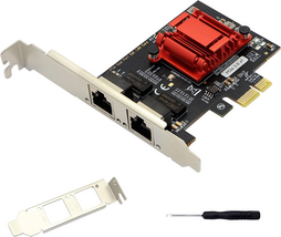 Dual Port Gigabit Ethernet Converged PCI-E X1 Card,2X RJ45 Gigabit Netwo... - $94.84 CAD