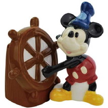 Mickey Mouse as Steamboat Willie Ceramic Salt and Pepper Shakers Set NEW... - $27.08