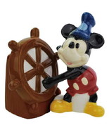 Mickey Mouse as Steamboat Willie Ceramic Salt and Pepper Shakers Set NEW... - £21.32 GBP