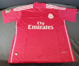 Nwt Real Madrid Cf Soccer Team Football Futbol Pink Jersey Fifa Shirt Large - £64.73 GBP