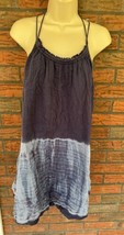 American Eagle Outfitters Blue Sundress Medium Spaghetti Strap Lined Cot... - £15.18 GBP