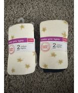 2XWonder Nations Toddler Girls Heavyweight Tights 2 Pc Gold Stars and Bl... - €10,42 EUR