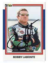 Autographed Bobby Labonte 2022 Donruss Racing Rare Blue Parallel (#18 Interstate - $40.50