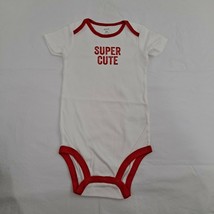 Super cute white red Carter&#39;s Creeper Snap Shirt Bodysuit 24 Month - £9.39 GBP