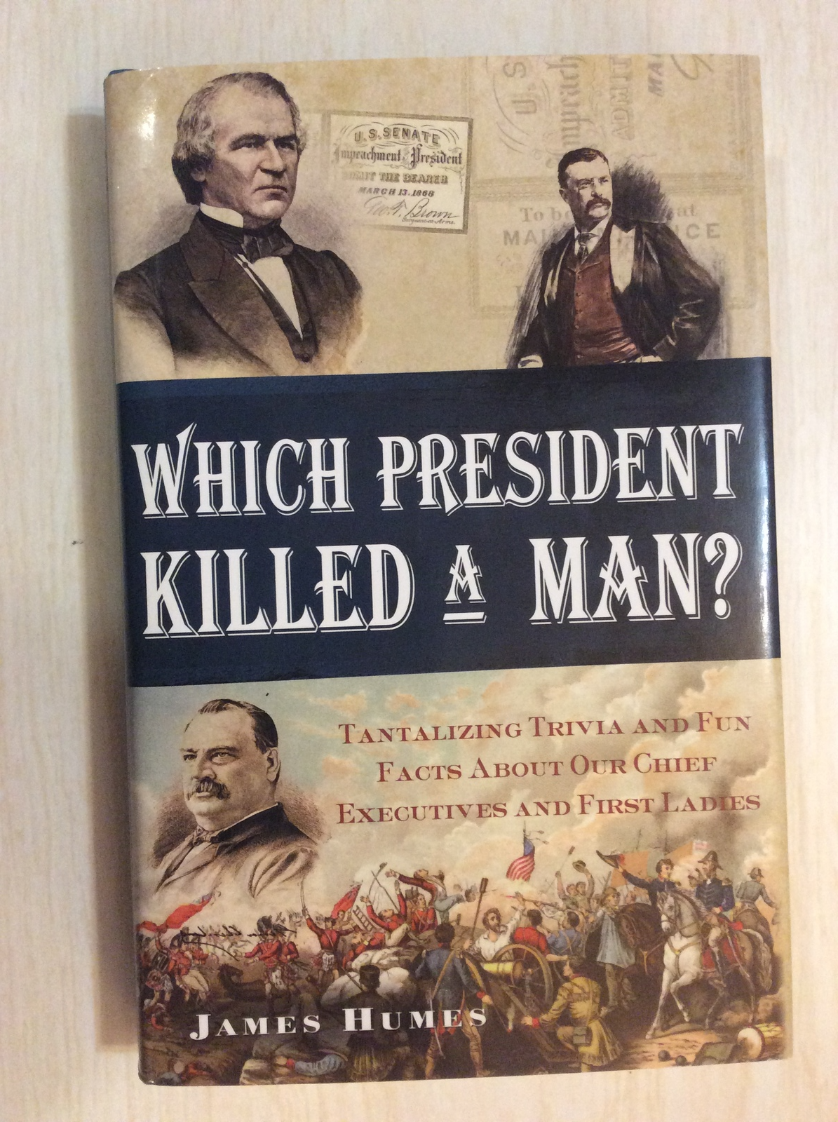 WHICH PRESIDENT KILLED A MAN? by JAMES HUMES - hardcover - Tantalizing T... - $6.65
