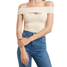 Express sandshell body contour off shoulder cropped sweater extra large ... - £17.95 GBP