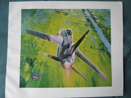 Keith Farris Aviation 9&quot; x 11&quot; Bookplate Print - F-105 Wild Weasel - $2.50