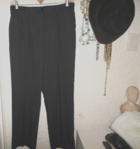 Tail Womens Size 14 Black White Pinstripe Golf Trouser Pants - £19.36 GBP