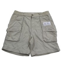 Columbia Shorts Mens 30W Beige Low Rise Outdoor Hiking Casual Cargo Bottoms - £15.32 GBP