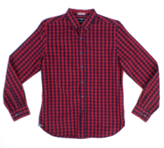 Cactus Man Ricky Singh Men&#39;s Long Sleeve Shirt M Buffalo Check Plaid Slim Fit - $11.39