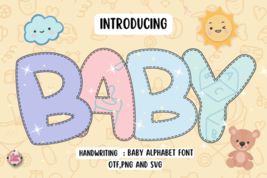 Baby Alphabet Font - £38.67 GBP