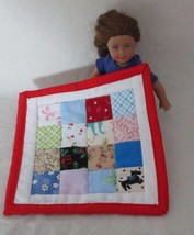 Tiny patchwork quilt for small dolls - £7.83 GBP