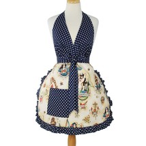 Forget Me Not Nautical Blue Mermaid Apron - £25.16 GBP