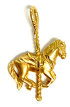 Horse Unisex Charm 14kt Yellow Gold 353423 - £117.73 GBP