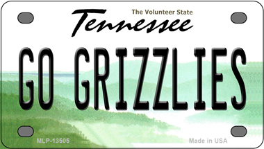 Primary image for Go Grizzlies Tennessee Novelty Mini Metal License Plate Tag