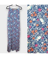 OLD NAVY blue/white/pink bird &amp; floral print flowy maxi dress plus size 2X - $52.03 CAD