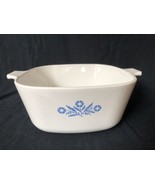 Corning blue cornflower casserole dish P 2 1/2-B 2.5 qt. no lid vintage - $15.83