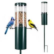 10 LBS Large Capacity Squirrel Proof Bird Feeder with Pole Mount and Baf... - $83.31