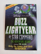 Disney Pixar Buzz Lightyear Of Star Command The Adventure Begin Promo Pin Button - $8.25