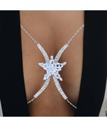 Zircon Pentagram Breast Chain Bra Necklace Underwear Women&#39;s Nightclub L... - £11.79 GBP