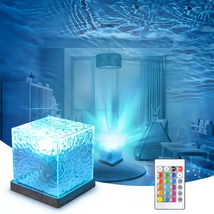 16 Colors Wave Sensing LED Projection Light, Touch/remote Control, Dimming - $251.52 MXN